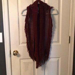Maroon infinity scarf